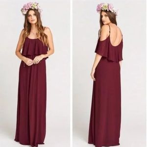 Show Me Your Mumu Caitlin Ruffle Maxi Dress